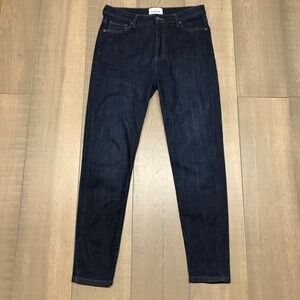 DU/ER Jeans Womens 30 X 28 Dark Blue Skinny Coolmax Performance Denim High Rise